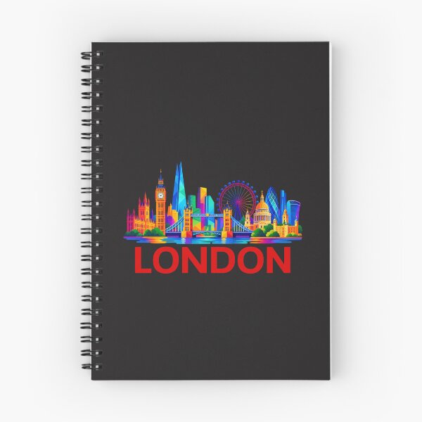Item preview, London Skyline Colorful Geometric Illustration with Bold Typography designed and sold by MetaModel Editions.