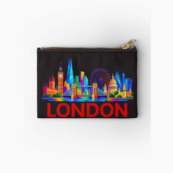 Item preview, London Skyline Colorful Geometric Illustration with Bold Typography designed and sold by MetaModel Editions.
