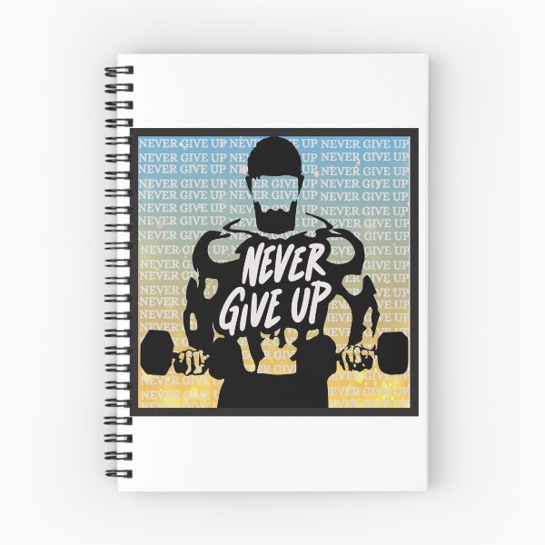 Item preview, Never Give Up Fitness Motivation Strongman Workout Design designed and sold by Palette _Vibes.