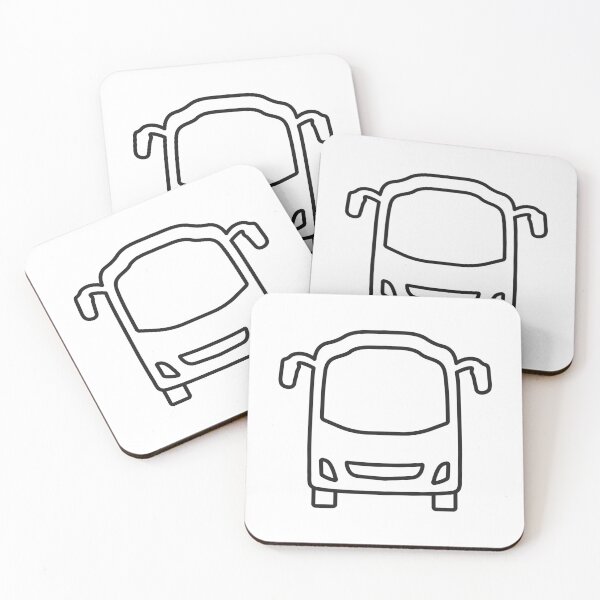 Artikelvorschau, Bus Front View Line Icon entworfen und verkauft von VectorForge Studio.