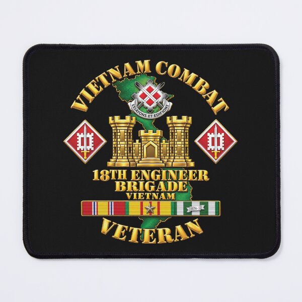 Item preview, Army - Vietnam Combat Engineer - 18th Engineer Bde w SVC - 3D - Enhanced designed and sold by Military Insignia Products.
