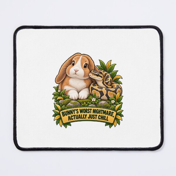 Item preview, Bunnys Worst Nightmare Actually Chill Funny Pet Gift designed and sold by Rod & Retriever.