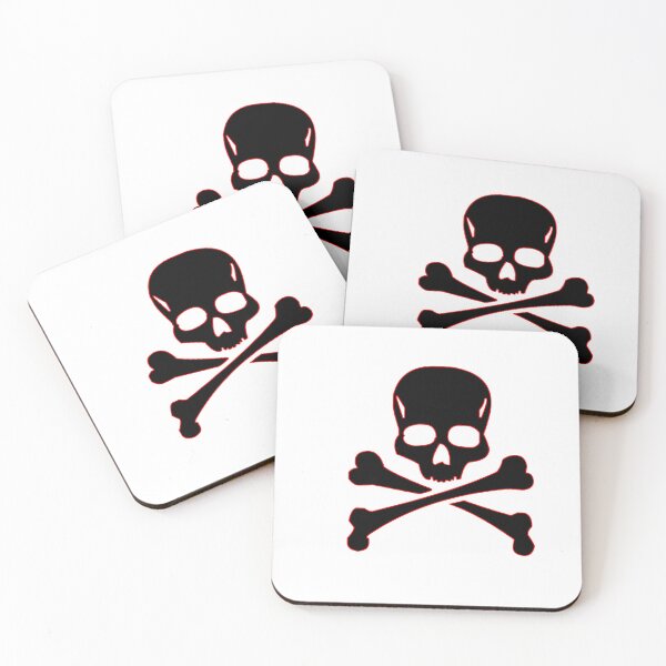 Item preview, Goth skull Crossbones Red Outline designed and sold by gothicmarry.