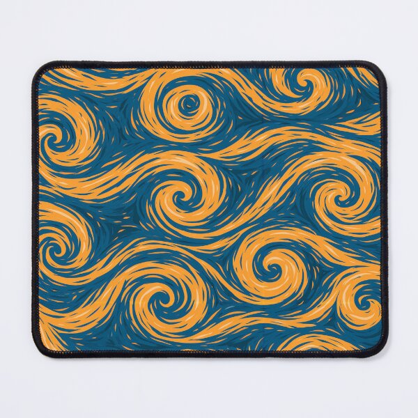 Item preview, Blue and Gold Swirls  designed and sold by Pixel-Lair.