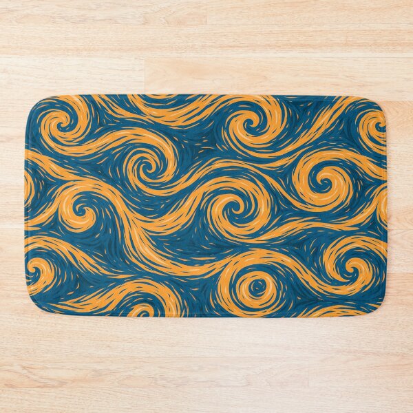 Item preview, Blue and Gold Swirls  designed and sold by Pixel-Lair.