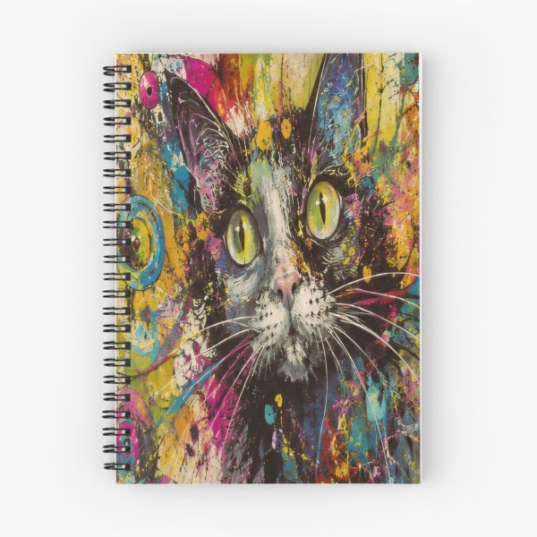 Item preview, Whimsical Cat in a Burst of Color designed and sold by CyndiEpps.