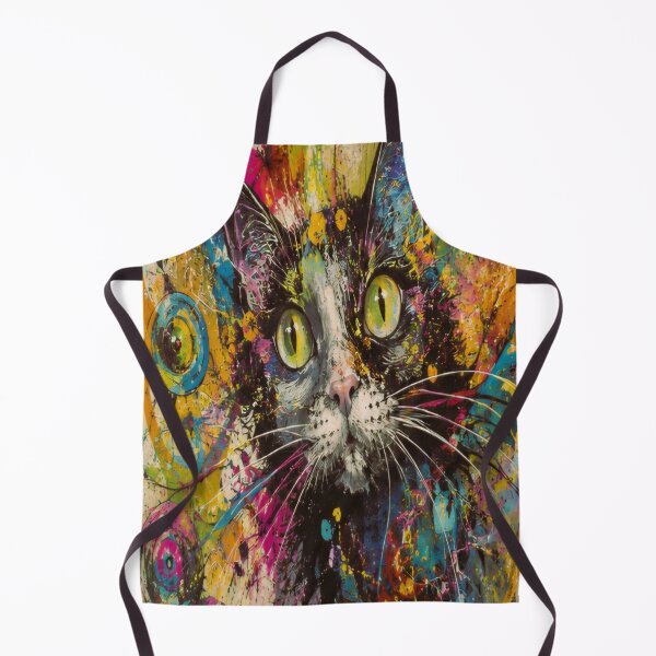 Item preview, Whimsical Cat in a Burst of Color designed and sold by CyndiEpps.