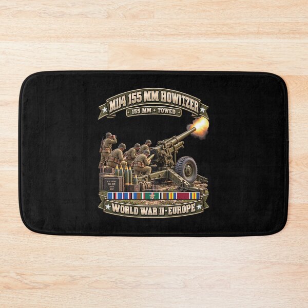 Item preview, M114 155mm, Howitzer, Towed Artillery - World War II SVC - wo Background - 3D - Enhanced designed and sold by Military Insignia Products.