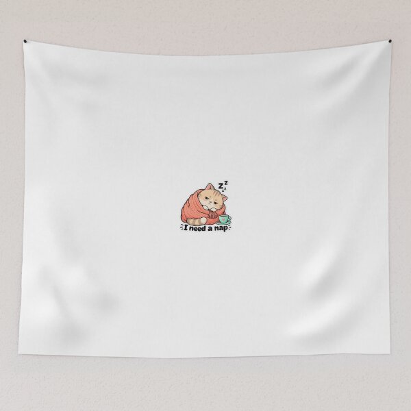 Item preview, I Need a Nap – Sleepy Cat designed and sold by Tiredpawsco.