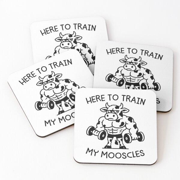 Item preview, Here To Train My Mooscles - Funny Gym Trainer Coach designed and sold by gunaone-design.