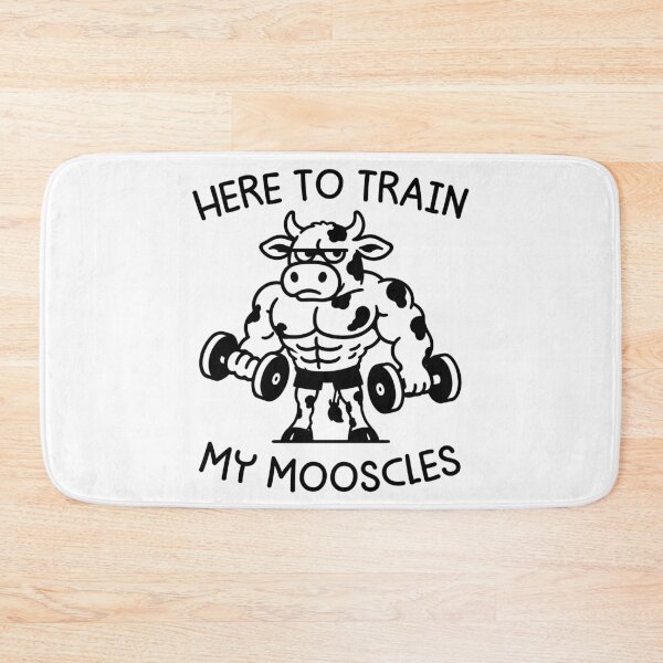 Item preview, Here To Train My Mooscles - Funny Gym Trainer Coach designed and sold by gunaone-design.