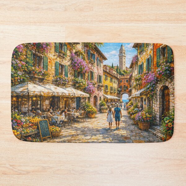 Item preview,  Rovinj, Croatia – a painting of a summer day in this beautiful European city. designed and sold by GalleryKauffeld.