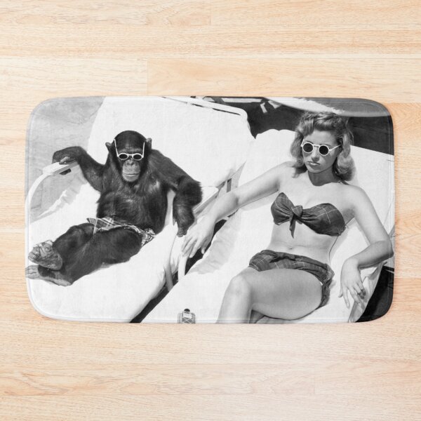 Item preview, What happens in Vegas stays in Vegas, 1949 Las Vegas poolside funny humorous vintage black and white photograph designed and sold by Astrid Arkhangelsky.