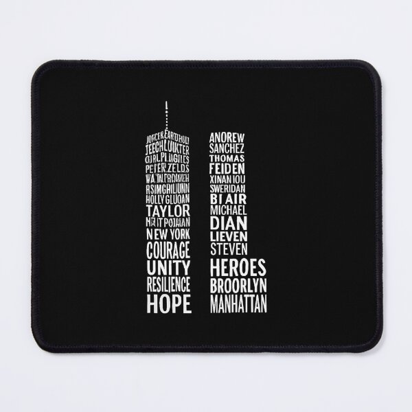 Item preview, Twin Towers Typography Memorial Never Forget NYC designed and sold by Vision Crafted.