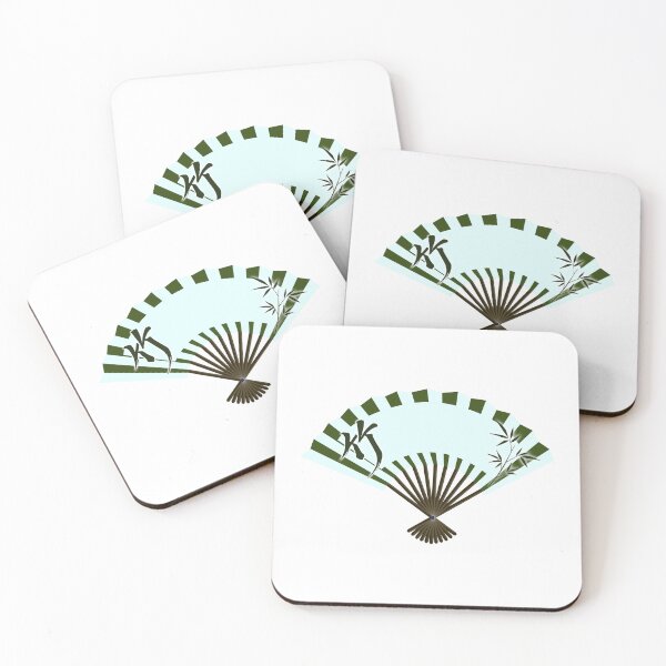 Item preview, Japanese take folding fan with kanji designed and sold by Onigirineko .