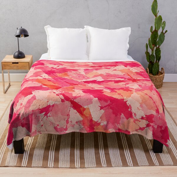 Item preview, Crimson and Peach Splatter Action Abstract Art designed and sold by THE SPLATTERED HAUS BY SAGE BANKS.