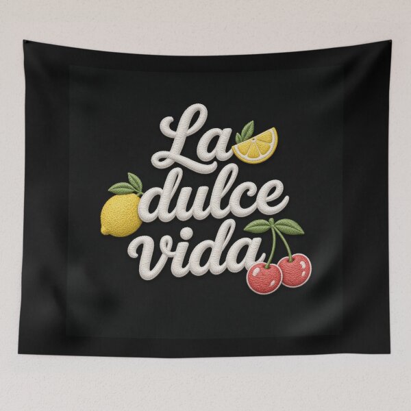 Item preview, La Dulce Vida Embroidery Patch Style Lemon Cherry designed and sold by HappyOops.