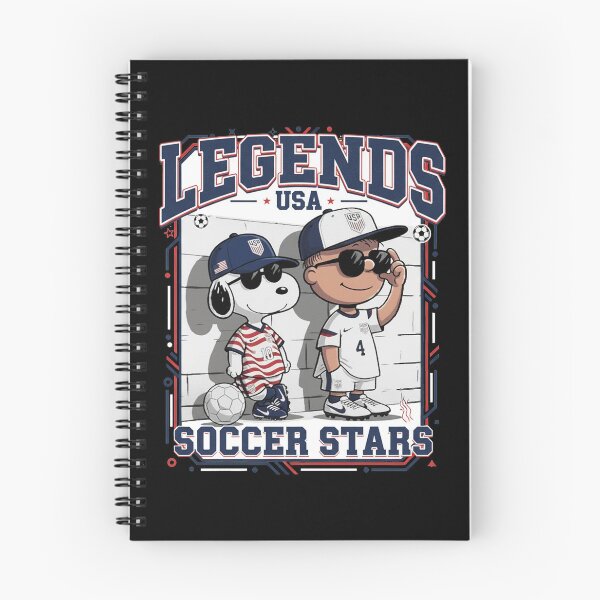 Item preview, USA Soccer Stars Legends Snoopy Charlie Brown designed and sold by Dravienart.