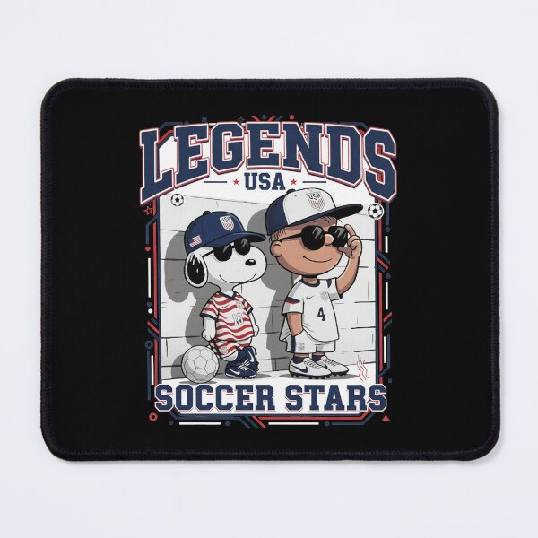 Item preview, USA Soccer Stars Legends Snoopy Charlie Brown designed and sold by Dravienart.