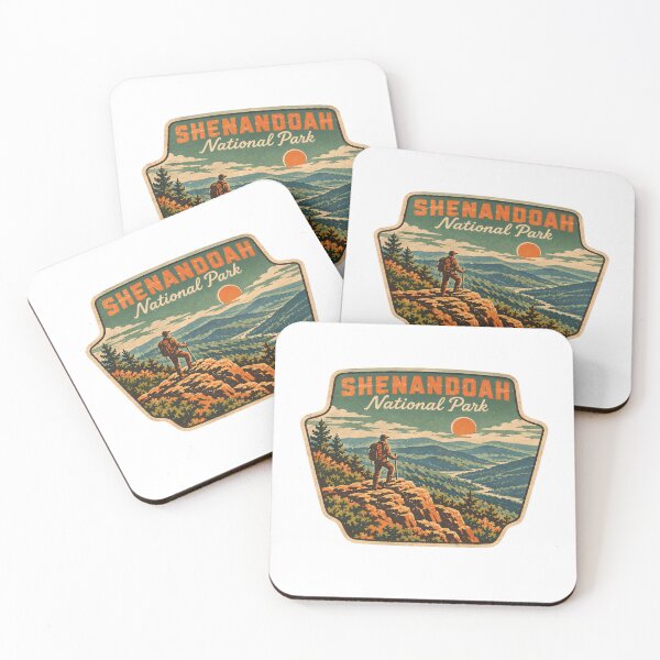 Item preview, Shenandoah National Park Vintage Virginia Blue Ridge Hiking Art designed and sold by LittleArij.