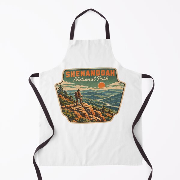 Item preview, Shenandoah National Park Vintage Virginia Blue Ridge Hiking Art designed and sold by LittleArij.