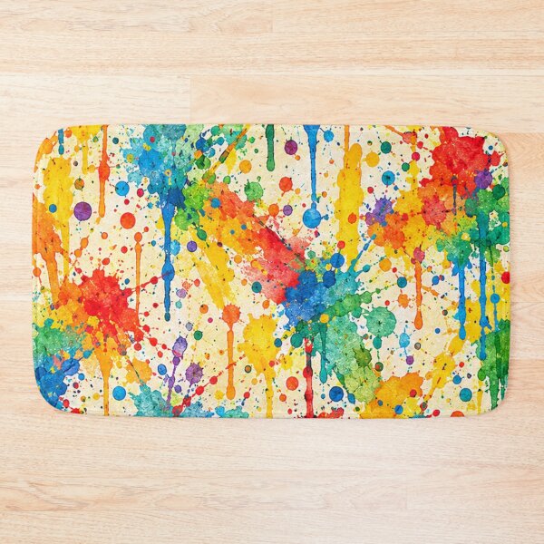Item preview, Dripping Rainbow Splatter Action Abstract Art designed and sold by THE SPLATTERED HAUS BY SAGE BANKS.