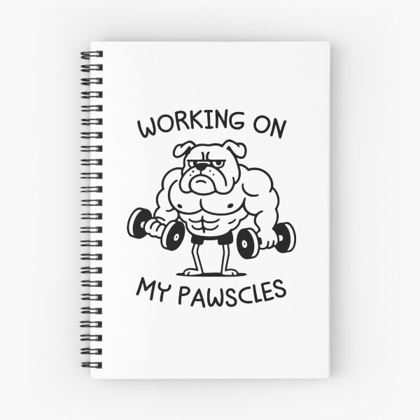 Item preview, Working On My Pawscles - Funny Dog Gym Humor designed and sold by gunaone-design.