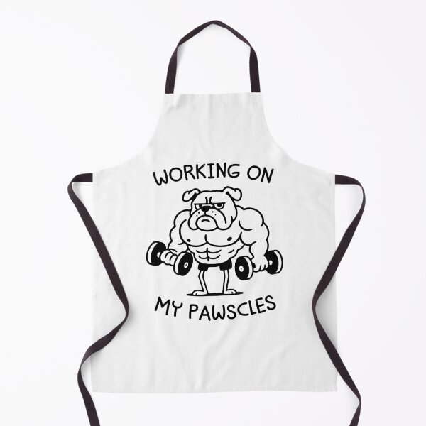 Item preview, Working On My Pawscles - Funny Dog Gym Humor designed and sold by gunaone-design.