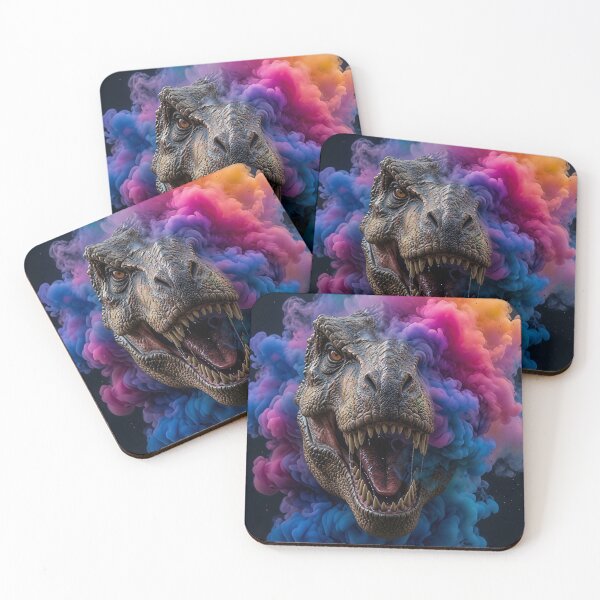 Item preview, T-rex In Colourful Smoke Explosion designed and sold by trekxtherex.