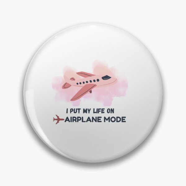 Item preview, I Put My Life on Airplane Mode – Cute Travel Plane Sticker designed and sold by BLOOMVELLE.
