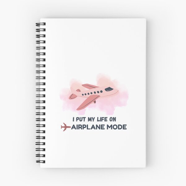 Item preview, I Put My Life on Airplane Mode – Cute Travel Plane Sticker designed and sold by BLOOMVELLE.