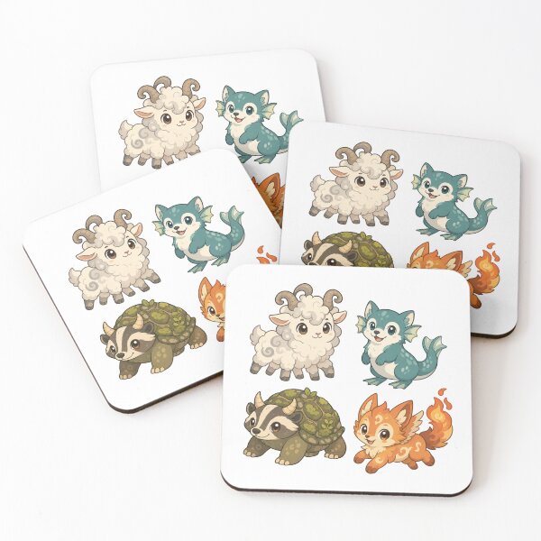 Item preview, Cute Elemental Baby Animals Sticker Pack | Fantasy Creature Set designed and sold by RickyHN7.