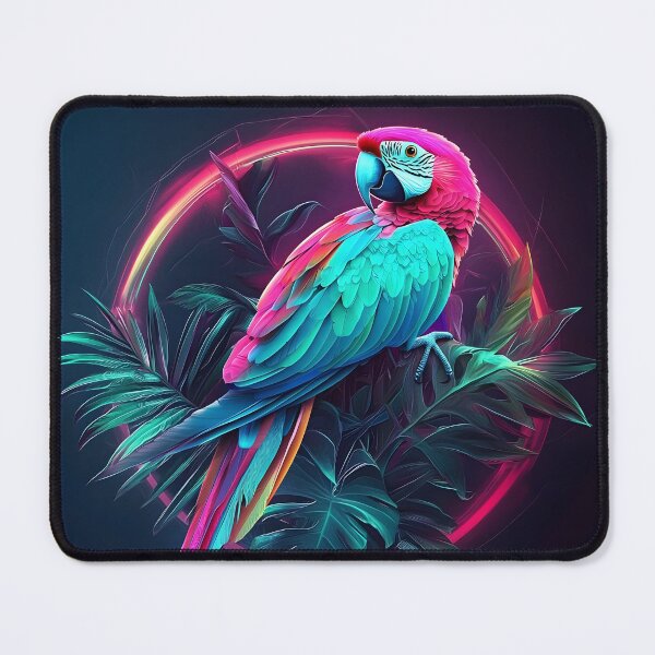 Item preview, Geometric Parrot Colorful, 3d Render, Vibrant Neon designed and sold by Checho30.