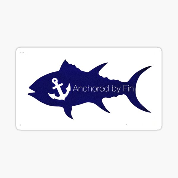 Anchored by fin Sticker