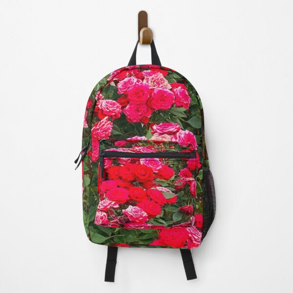 Item preview, Abundant Crimson Red and Pink Rose Garden Field designed and sold by BalkanBloomArt.