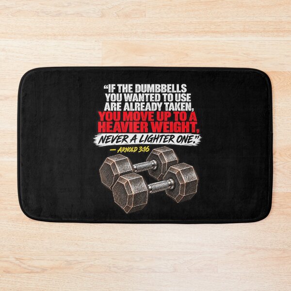 Item preview, Heavy Dumbbell Gym Motivation Workout Quote designed and sold by TadeoNivar.