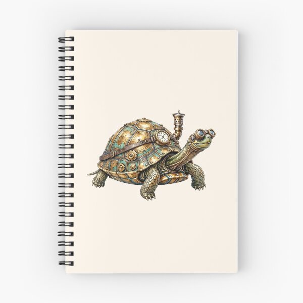 Item preview, Steampunk Turtle – Vintage Watercolor Mechanical Tortoise designed and sold by SweetLilith.