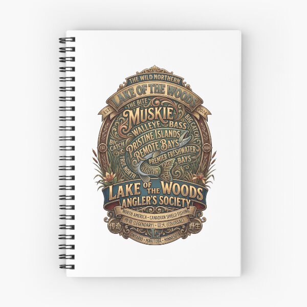 Item preview, Vintage Lake of the Woods Muskie Fishing Emblem designed and sold by one-offtees.