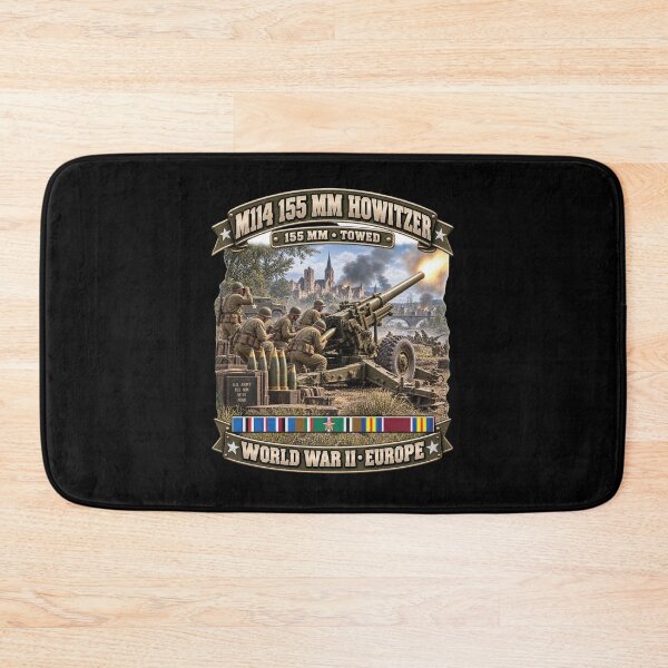 Item preview, M114 155mm, Howitzer, Towed Artillery - World War II SVC - 3D - Enhanced designed and sold by Military Insignia Products.