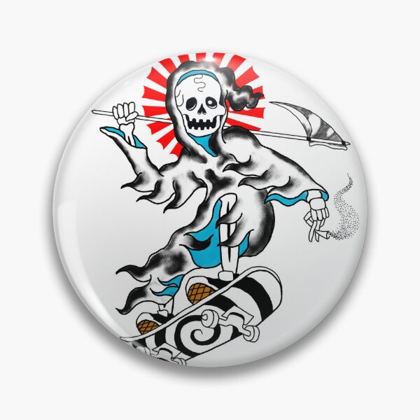 Item preview, Skate or Die Skeleton Reaper Art designed and sold by MARCOSURREAL.