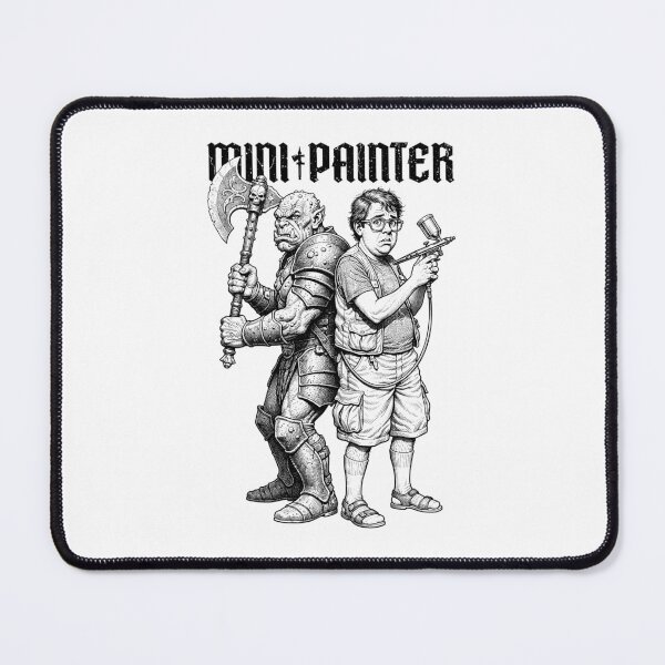 Item preview, Orc Duel Fantasy Mini Painter Funny RPG Airbrush Painting designed and sold by GrandeDuc.