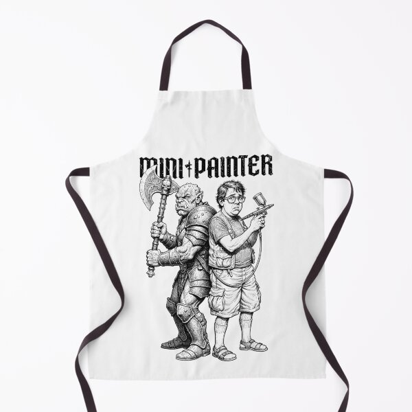 Item preview, Orc Duel Fantasy Mini Painter Funny RPG Airbrush Painting designed and sold by GrandeDuc.