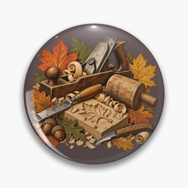 Item preview, Vintage Autumn Woodworking Bench designed and sold by Golden Era Studio.