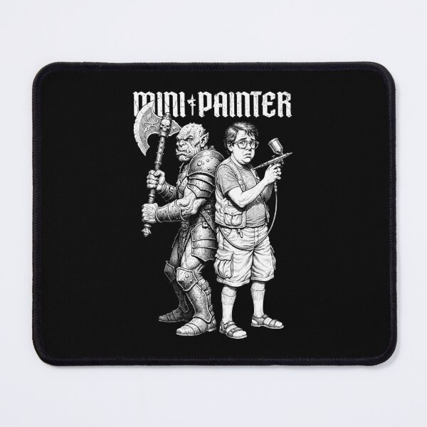 Item preview, Orc Duel Fantasy Mini Painter Funny RPG Airbrush Painting designed and sold by GrandeDuc.