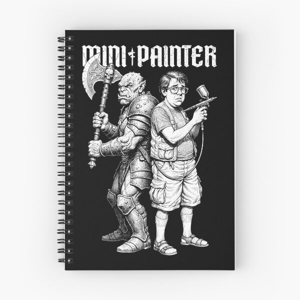 Item preview, Orc Duel Fantasy Mini Painter Funny RPG Airbrush Painting designed and sold by GrandeDuc.