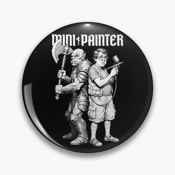 Item preview, Orc Duel Fantasy Mini Painter Funny RPG Airbrush Painting designed and sold by GrandeDuc.
