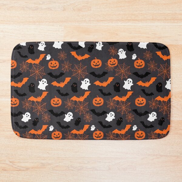 Item preview, Halloween Pumpkin Bat Ghost Pattern – Cute Spooky Autumn Art designed and sold by ManJiangHong.