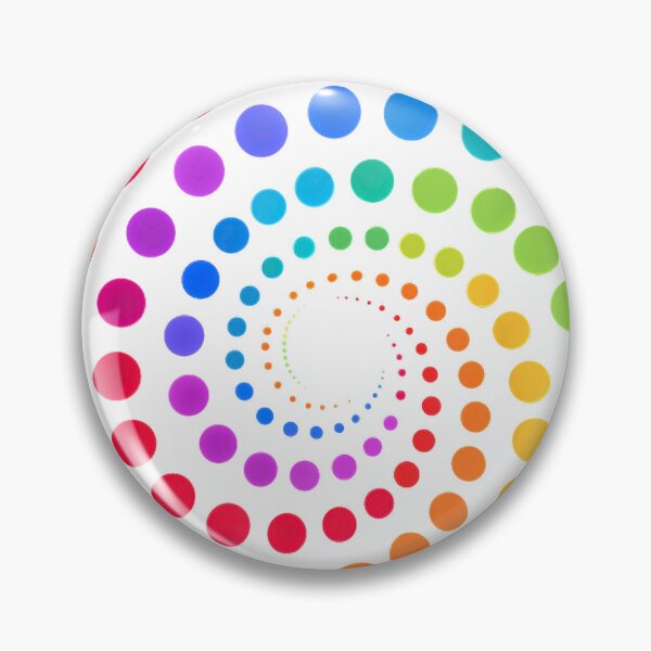 Item preview, Rainbow Spiral Polka Dots T-Shirt | Colorful Graphic Tee designed and sold by tshirtsmk.