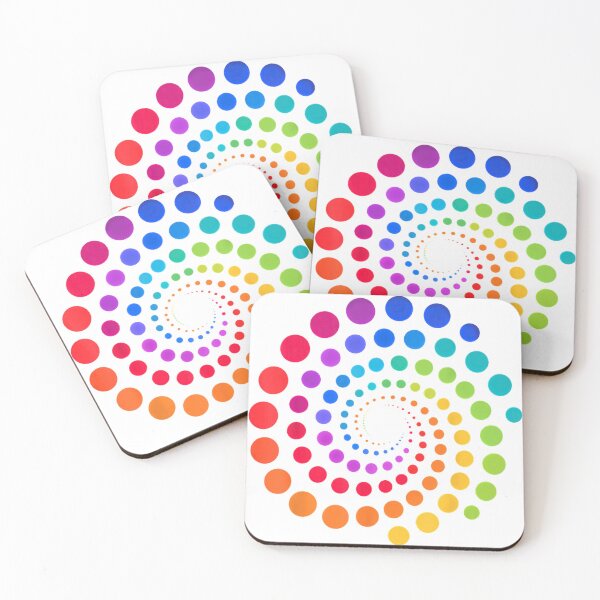 Item preview, Rainbow Spiral Polka Dots T-Shirt | Colorful Graphic Tee designed and sold by tshirtsmk.