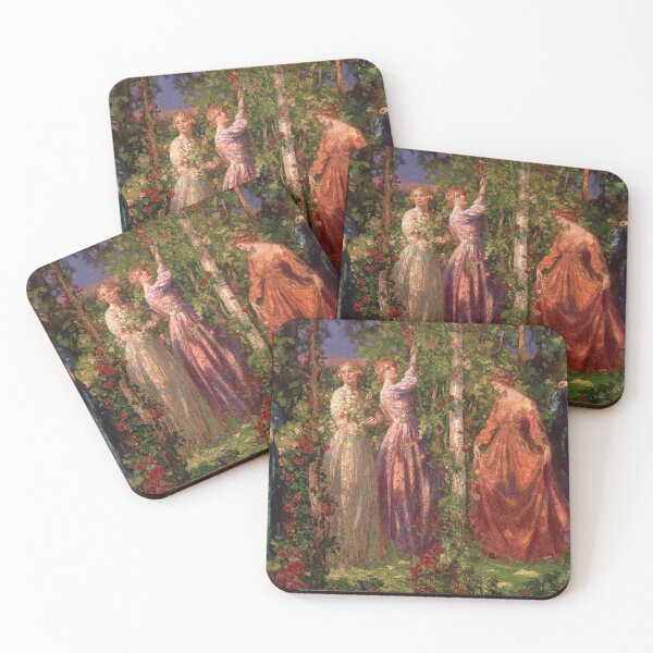 Item preview, Gather Ye Rosebuds While Ye May (20th century) - Thomas Edwin Mostyn designed and sold by SALON DES ARTS.